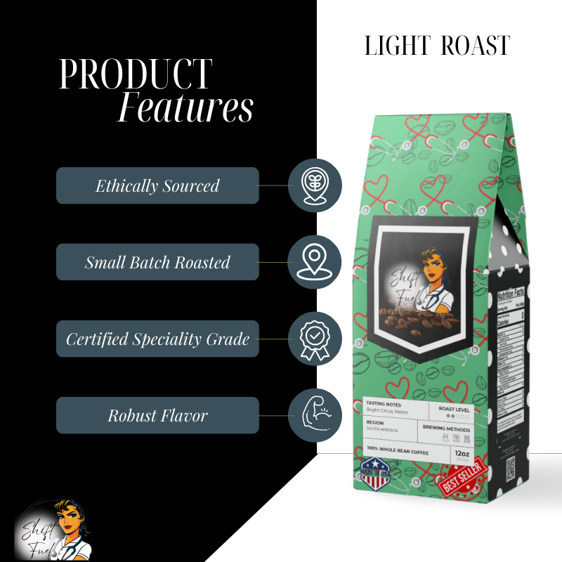 Shift Fuel: Energizing Coffee for Healthcare Professionals (Light Roast)