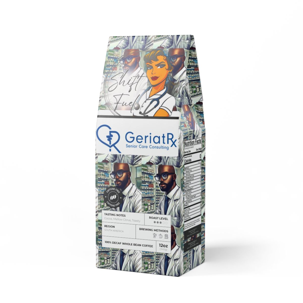 <img src="https://shiftfuelproducts.shop/cdn/shop/files/Learn_about_our_Partnership_with_GeriatRx.jpg?v=1734800965&width=1500" alt="Learn about our partnership with GeriatRx to provide healthcare professionals with high-quality coffee and wellness products. Shift Fuel supports dedicated caregivers and innovators with premium coffee blends and exclusive products." />