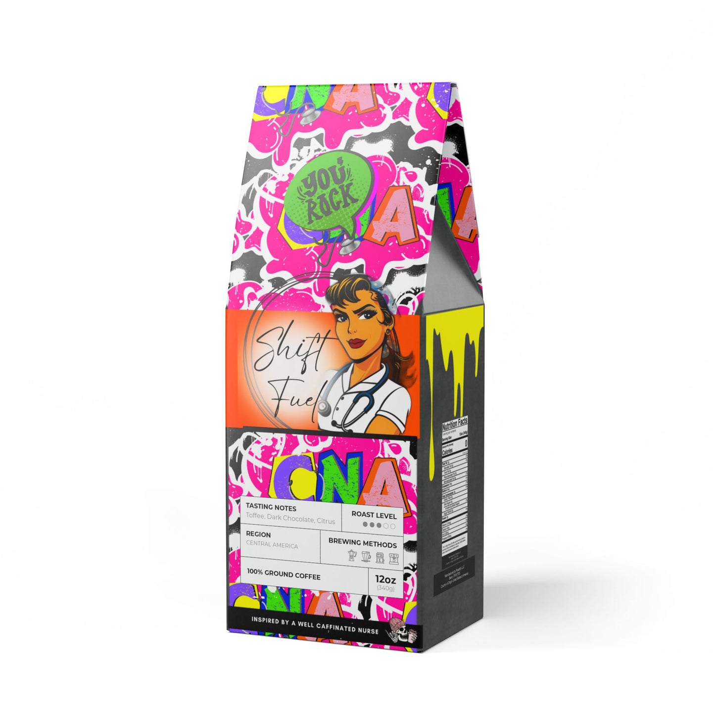 Shift Fuel Coffee for CNAs | Energizing Blend for Dedicated Caregivers | Premium Coffee for Nursing Assistants (Medium Roast)