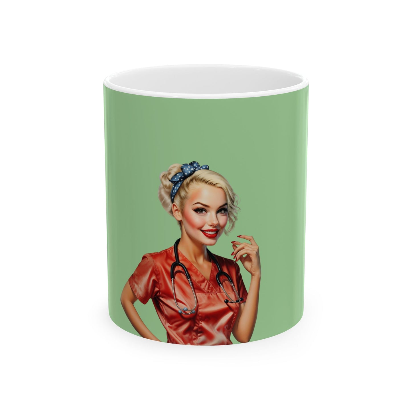 Shift Fuel's Pinup Nurse Coffee Mug: A Playful Tribute to Timeless Elegance