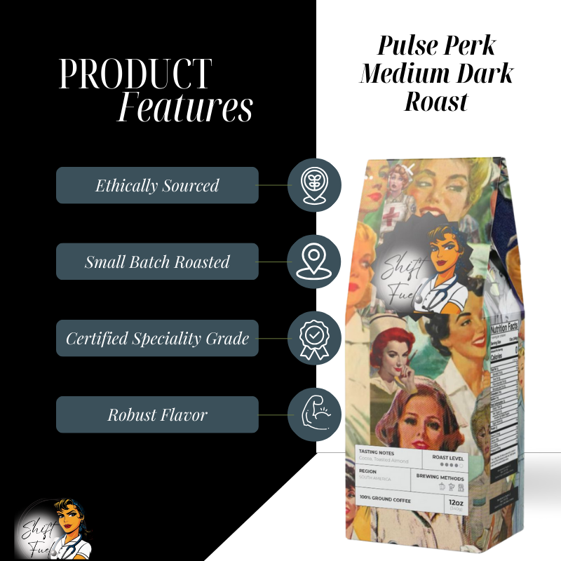 Shift Fuel's Pulse Perk Blend (Medium-Dark Roast)