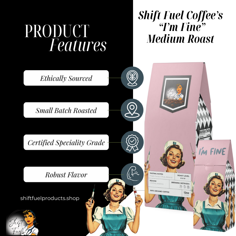 Shift Fuel Coffee's I'm Fine Medium Roast